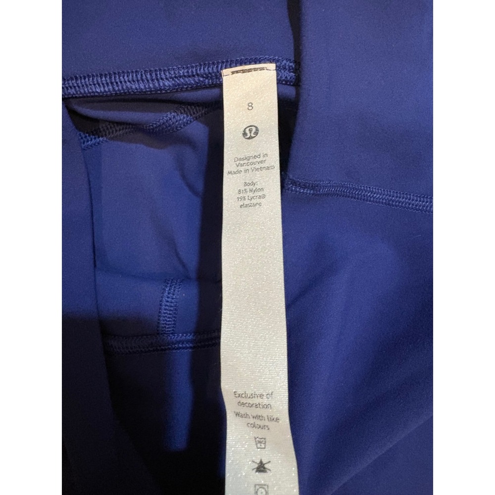 Lululemon Groove Super High Rise Flared Pant Nulu Larkspur Blue LW5FG2S Size 8 - Picture 4 of 7